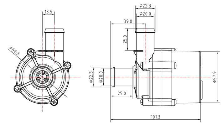 TL-C04 High Pressure Smart Toilet Booster Pump 