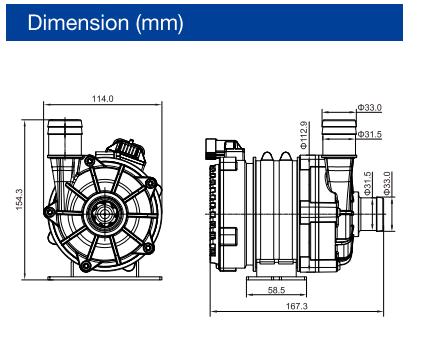High Flow Water Cooling Pump TA90E